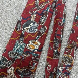 TABASCO Pepper Sauce Neck Tie 100% Silk USA Made Breakfast Mens‎ Multicolor